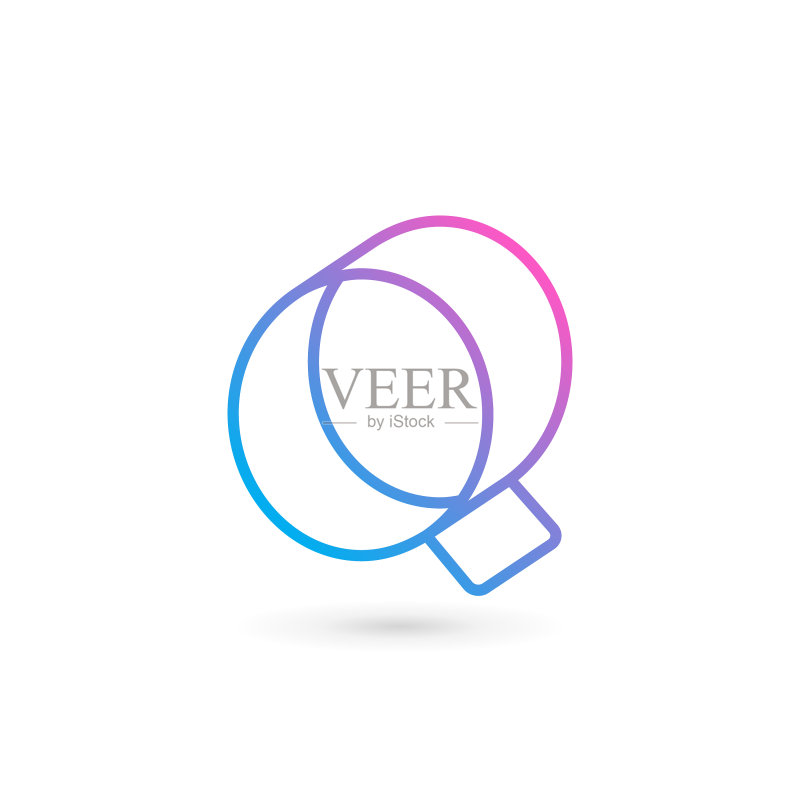 字母Q标志图标设计模板元素图标素材