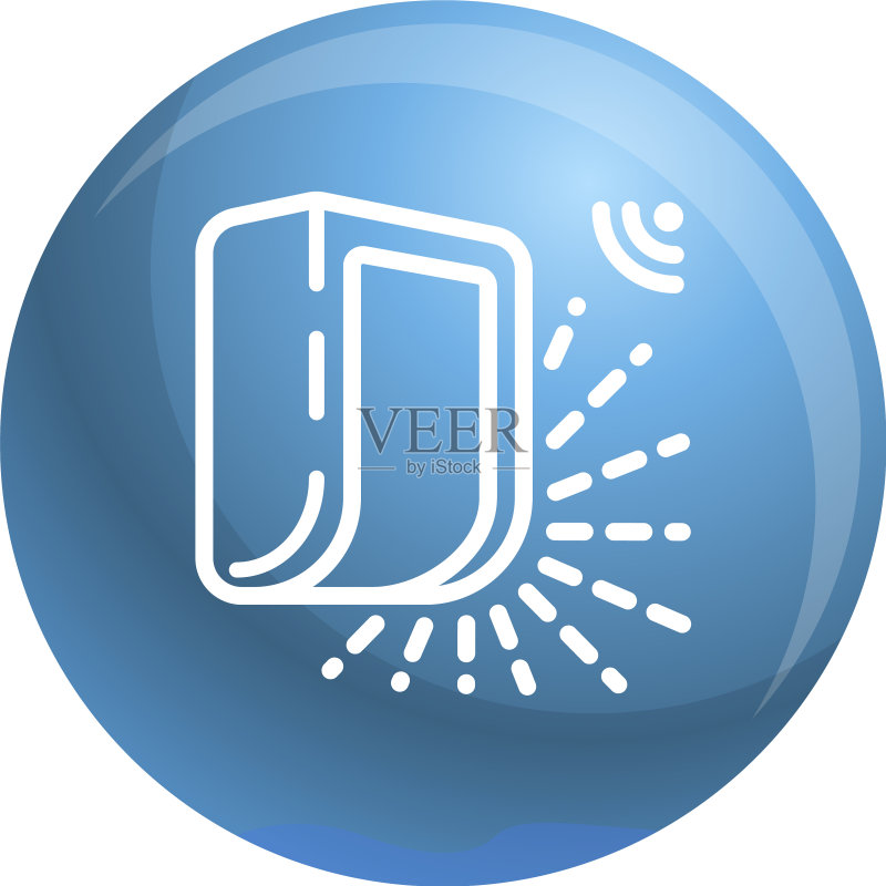 智能户外灯图标轮廓样式图标素材