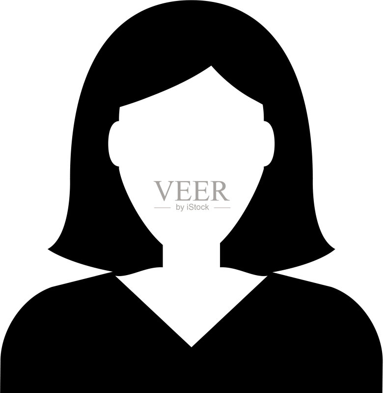 女商人角色头像扁平图标图标素材