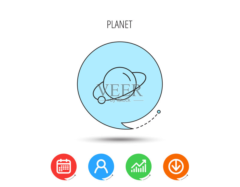 行星地球图标图标素材