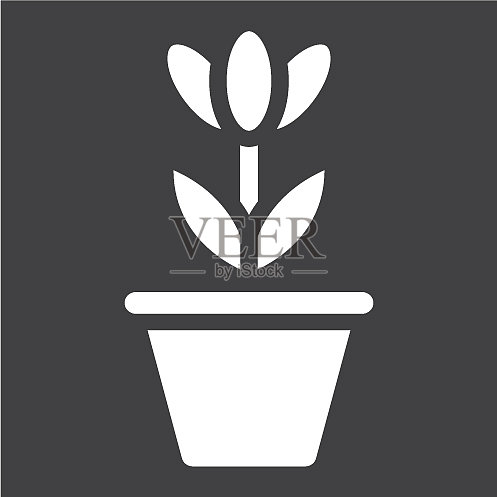 盆栽植物装饰图标图标素材