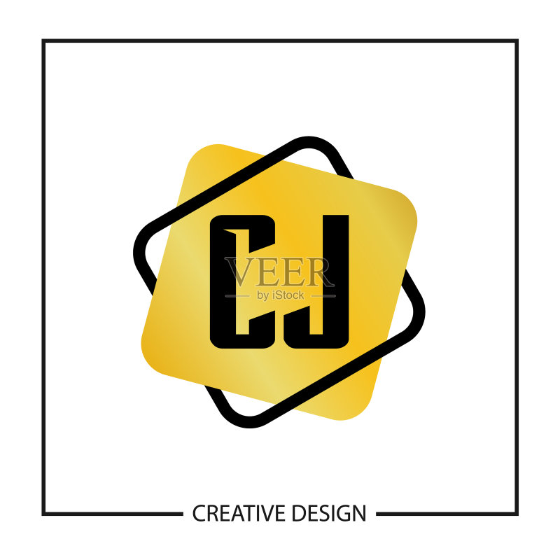字母CJ Logo模板设计图标素材