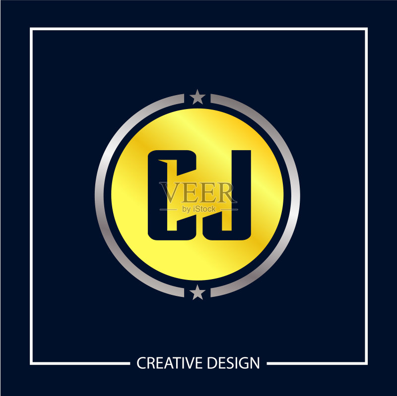字母CJ Logo模板设计图标素材