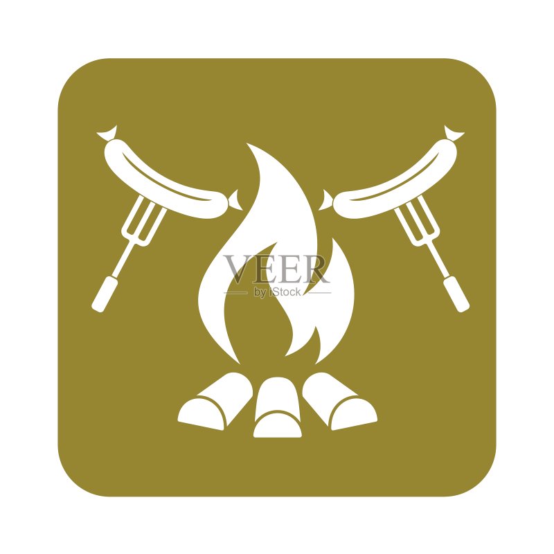 烤香肠图标图标素材