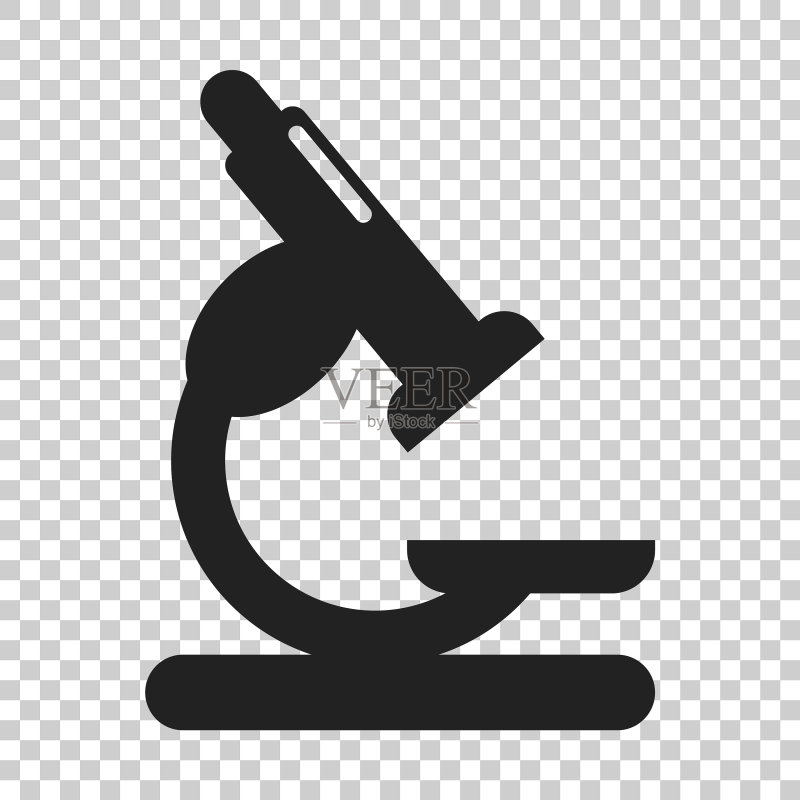 透明背景上的实验室显微镜图标图标素材