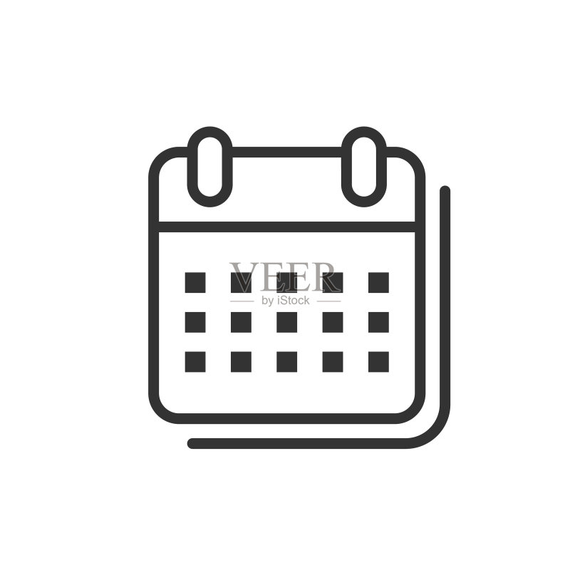 扁平风格的日历计划图标图标素材