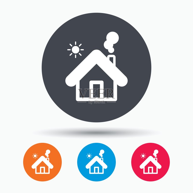 房屋建筑标志Home图标图标素材