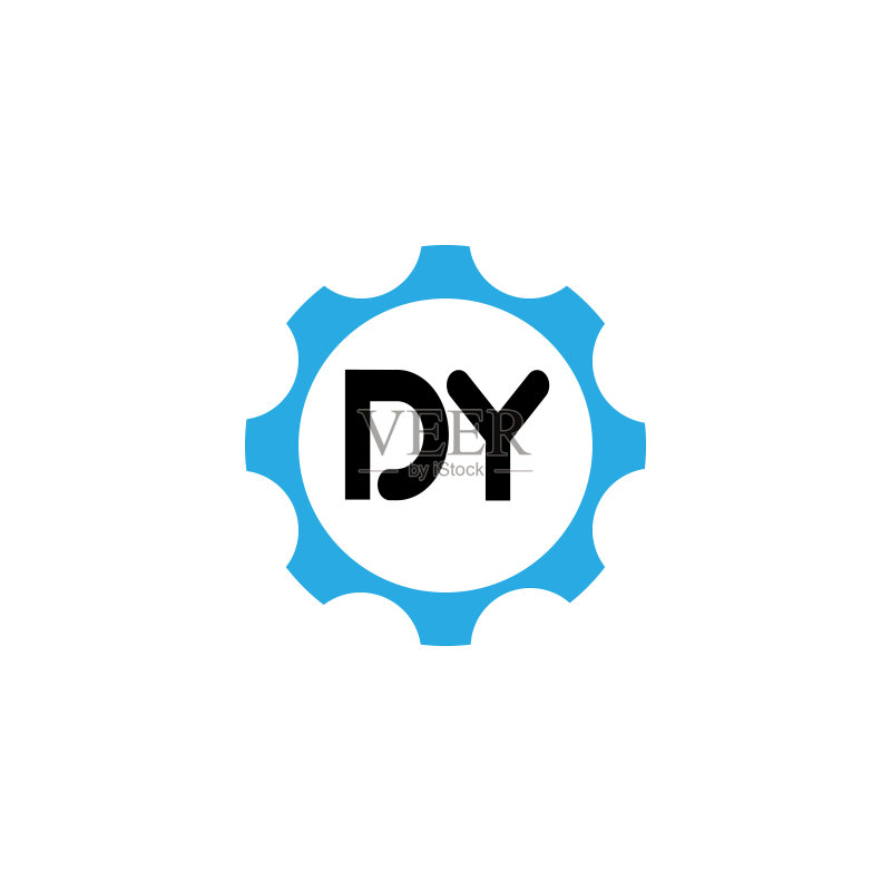 字母DY标志设计模板图标素材