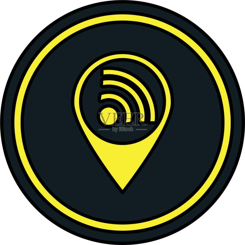Wifi信号隔离图标图标素材
