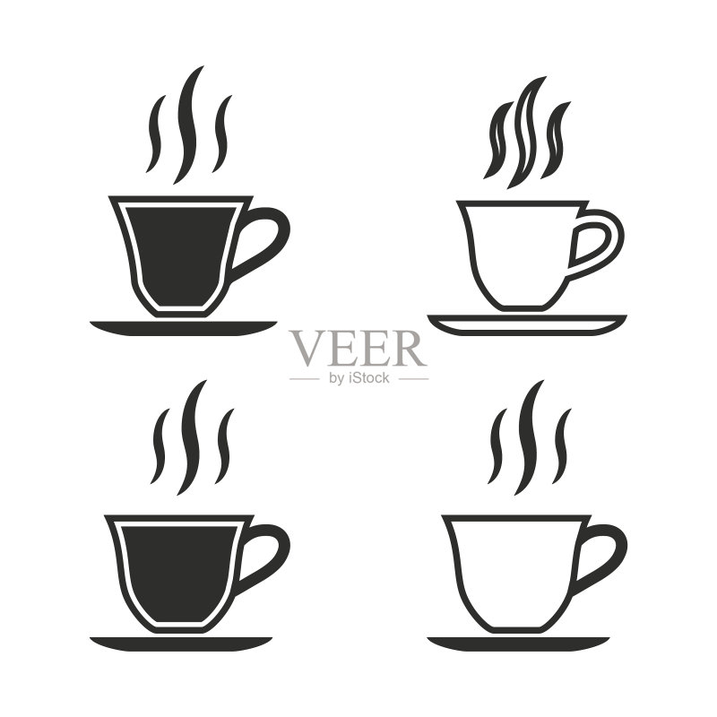 咖啡杯图标合集图标素材