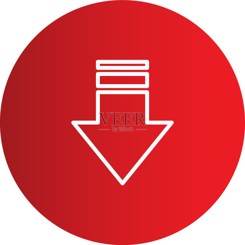 向下箭头图标图标素材