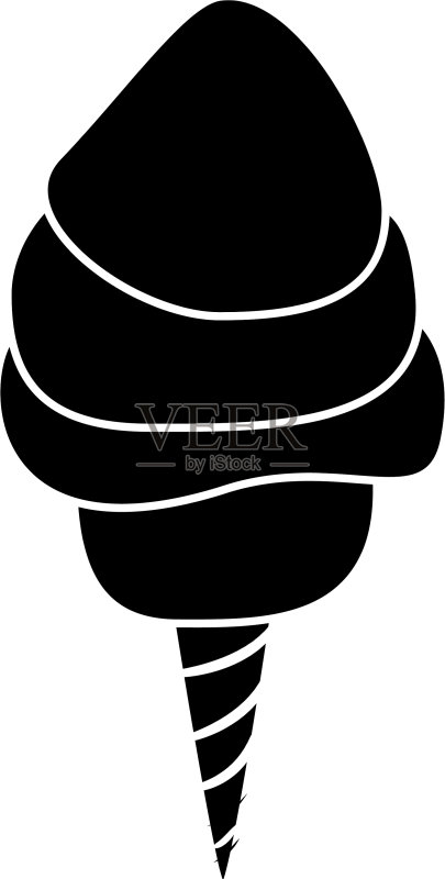 游园会棉花糖设计图标素材