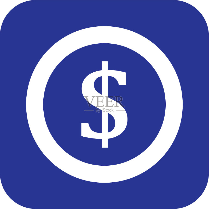 美元硬币图标图标素材