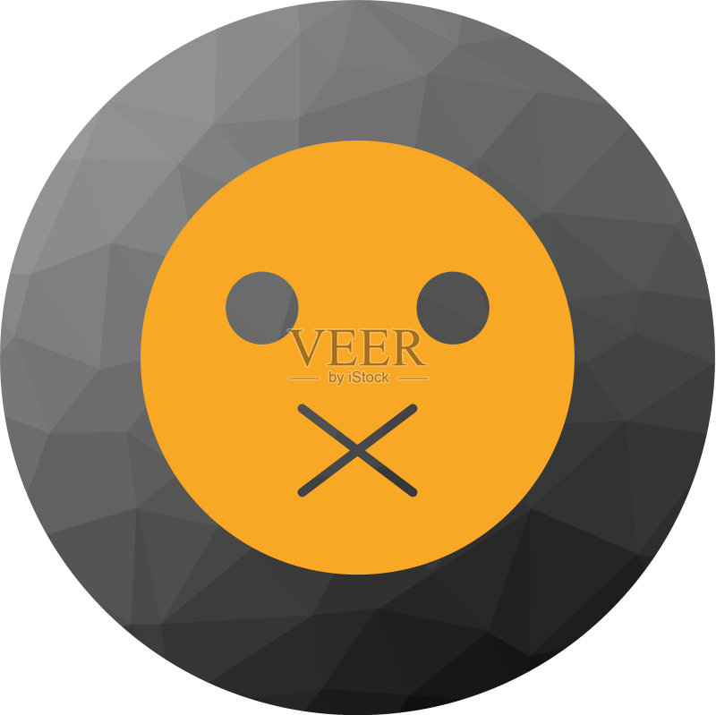 安静的表情符号图标图标素材