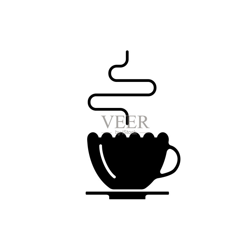 热咖啡杯图标图标素材