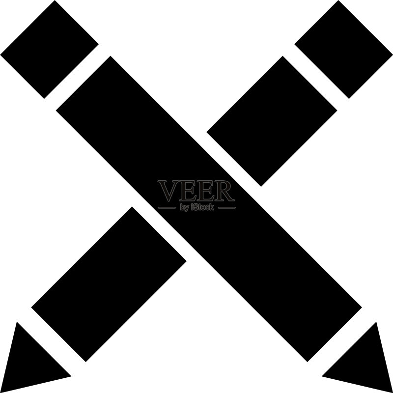 办公学校美术铅笔图标符号图标素材