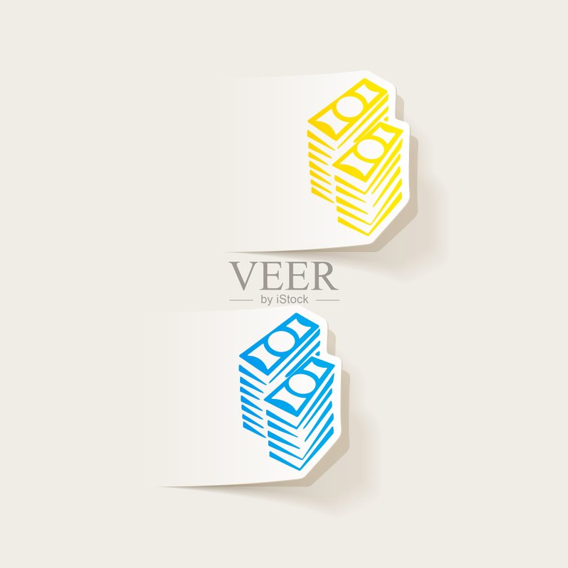 逼真的金钱设计元素图标素材
