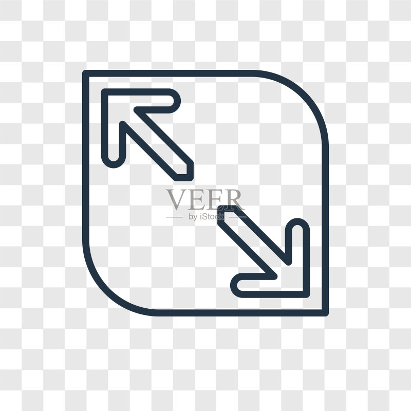 隔离的扩展概念线性图标图标素材