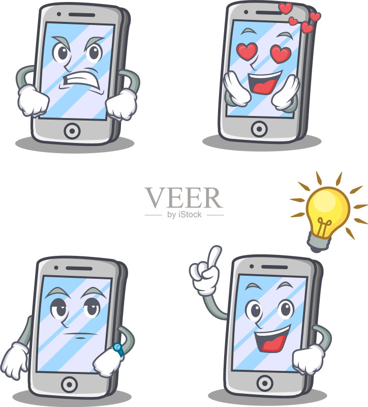 愤怒爱心表情iPhone角色图标素材