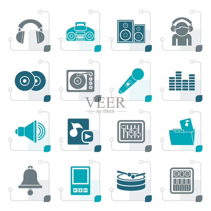 音乐与声音符号图标素材