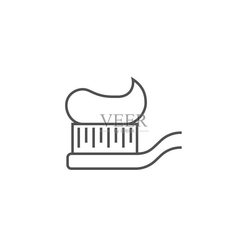 牙刷线条图标图标素材
