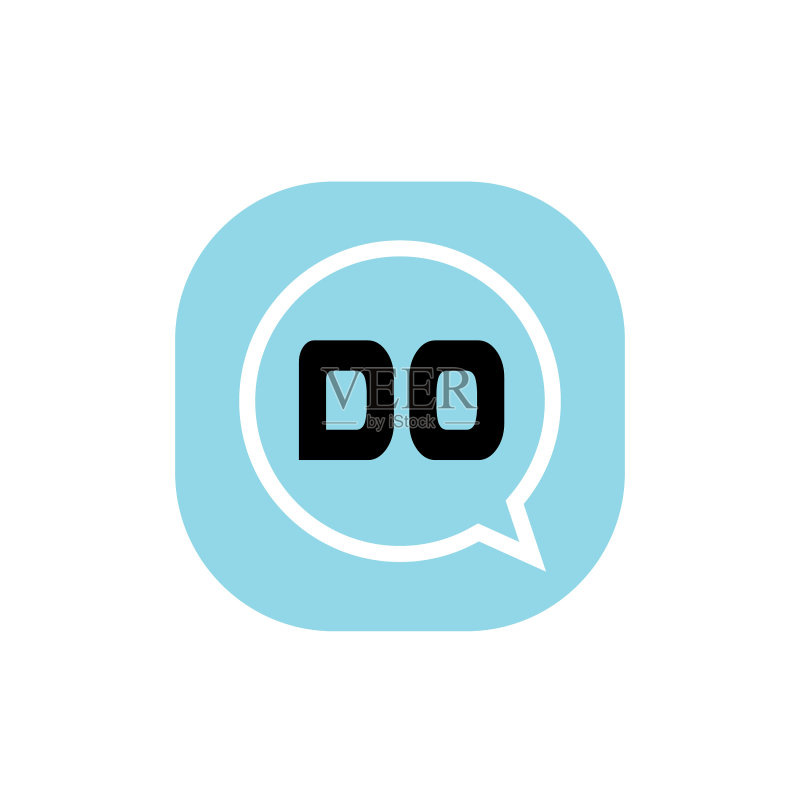 首字母DO标志设计模板图标素材