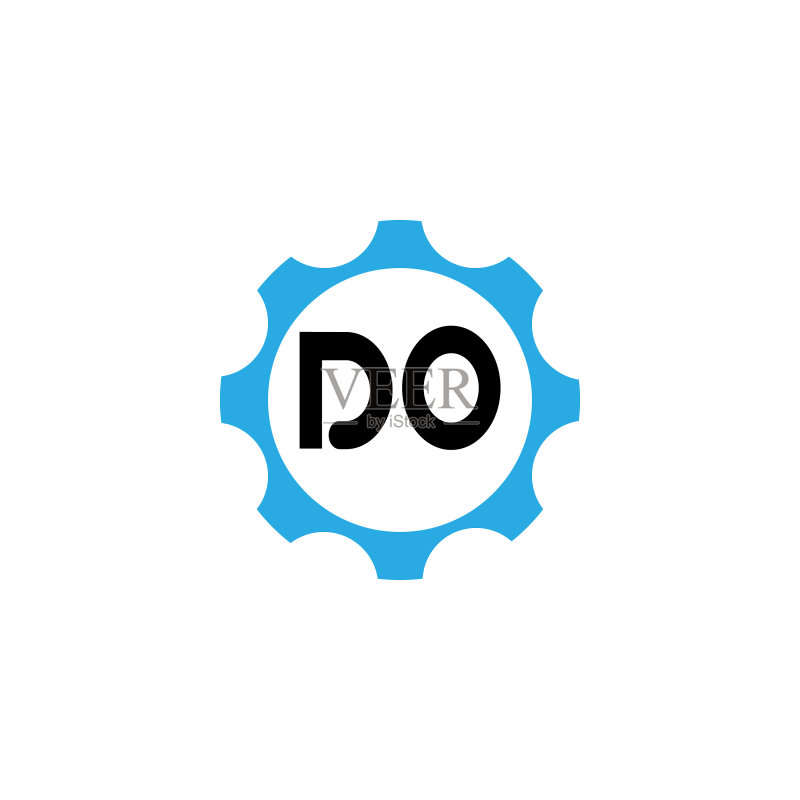 首字母DO标志设计模板图标素材
