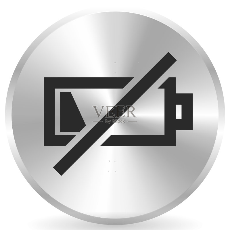 带有低电量符号的图标图标素材