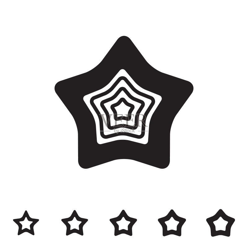 孤立的星星图标图标素材
