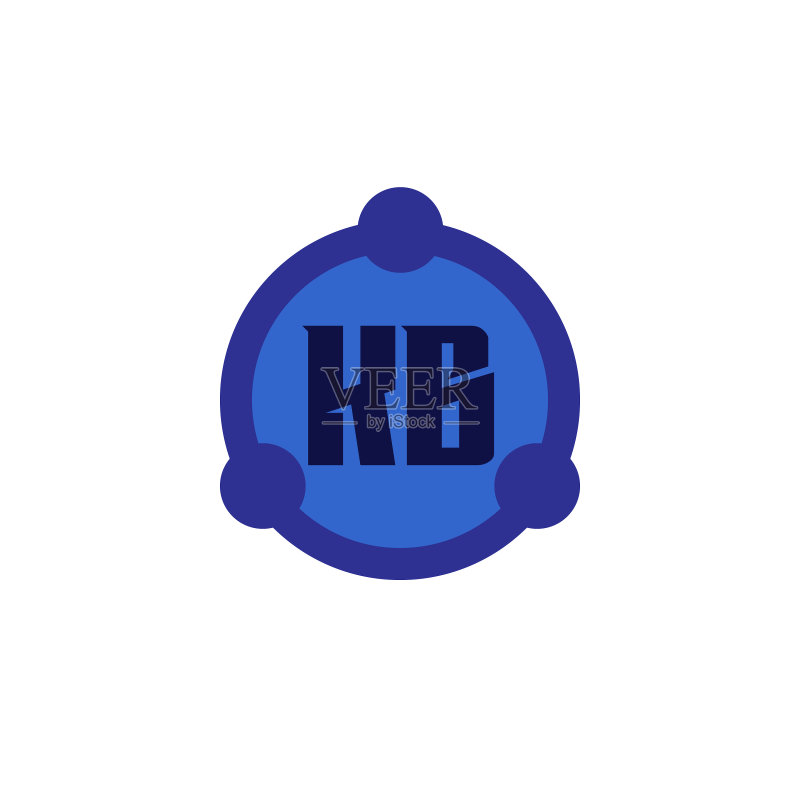 字母标志KB模板设计图标素材