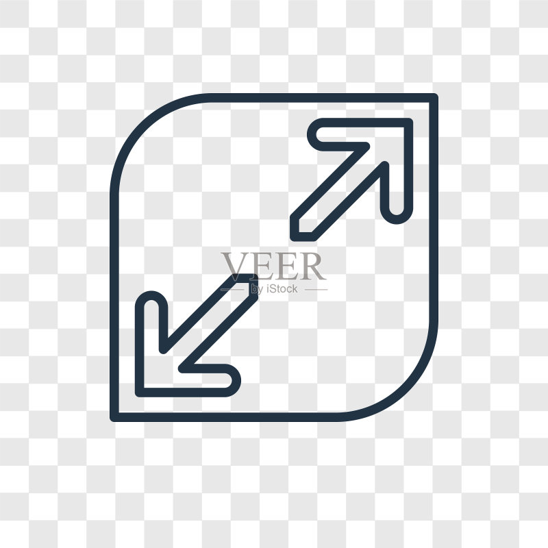 隔离的扩展概念线性图标图标素材