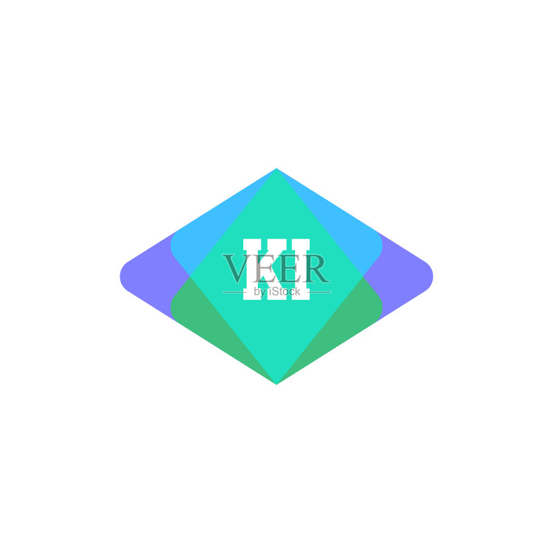 KI字母标志模板设计图标素材