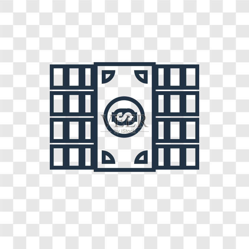 众筹概念线性图标图标素材