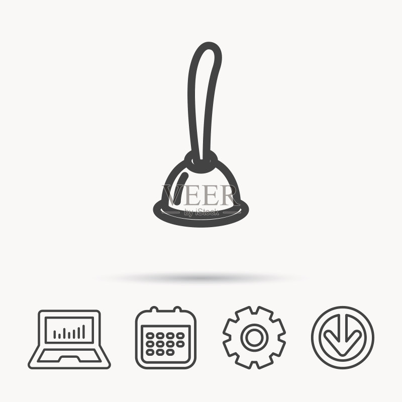 皮搋子图标清洁工具标志图标素材