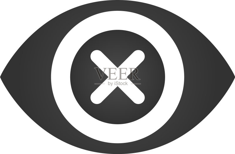 禁止观看标志图标素材