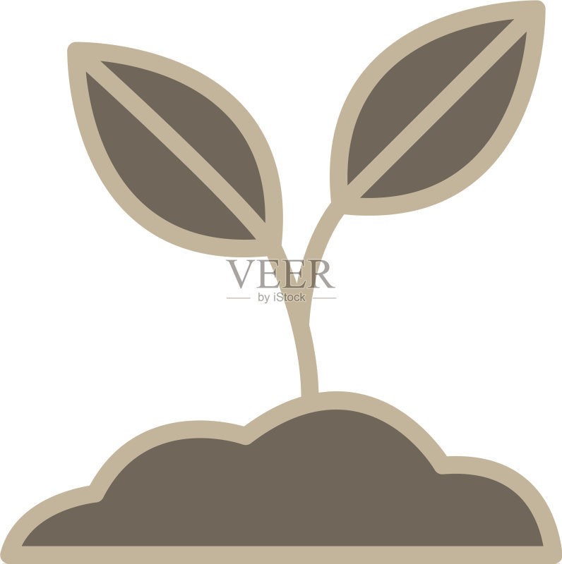 土壤植物图标图标素材