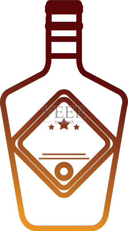 威士忌酒瓶饮品图标图标素材