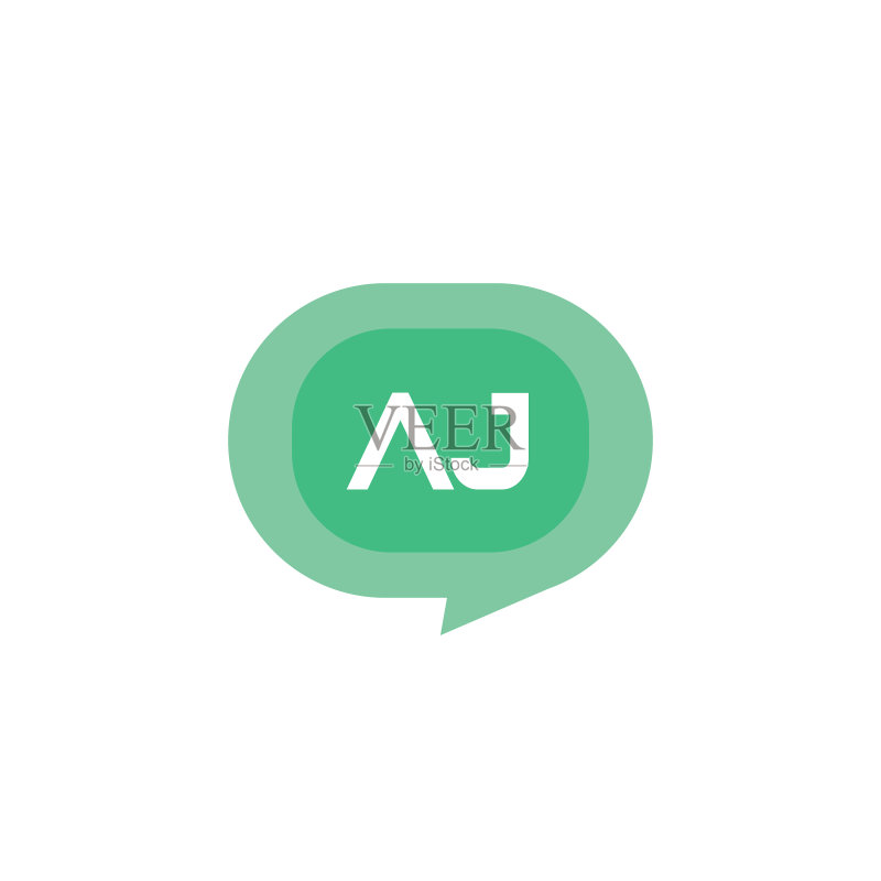 字母AJ标志模板设计图标素材
