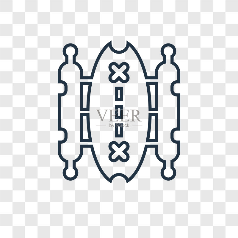 透明背景地图概念线性图标图标素材