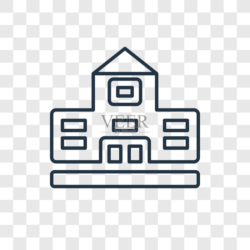 线性建筑概念图标图标素材