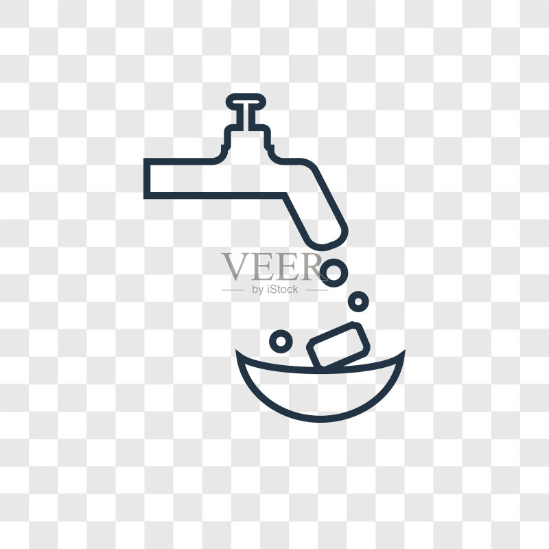 餐具概念线性图标图标素材
