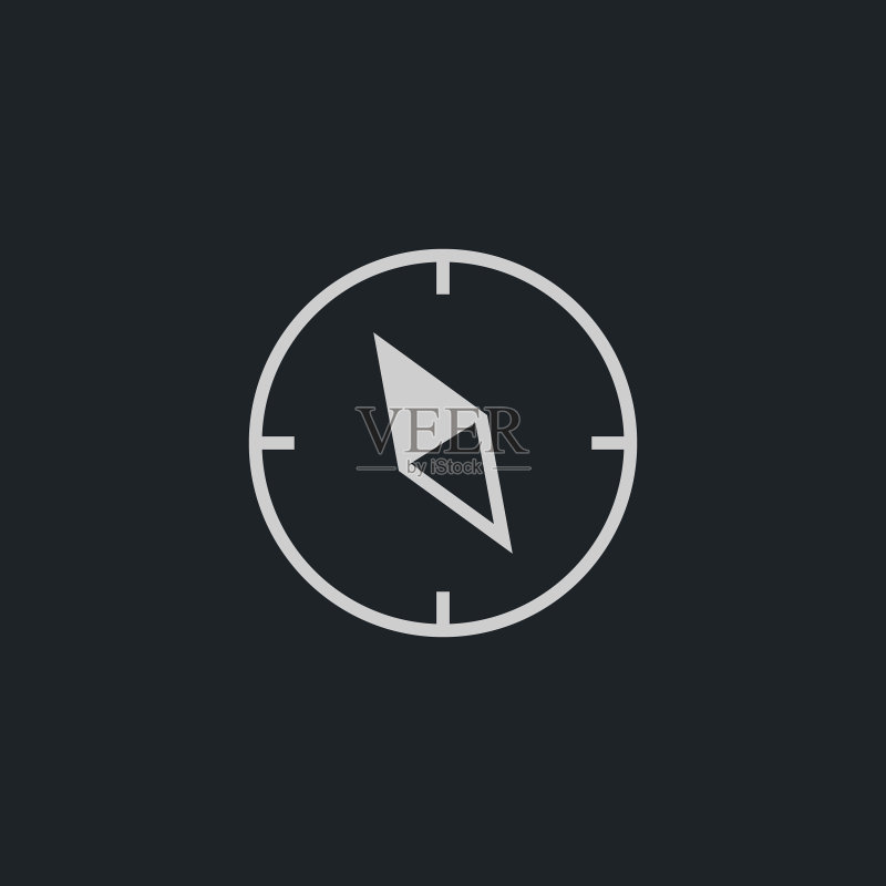 简单的指南针图标图标素材