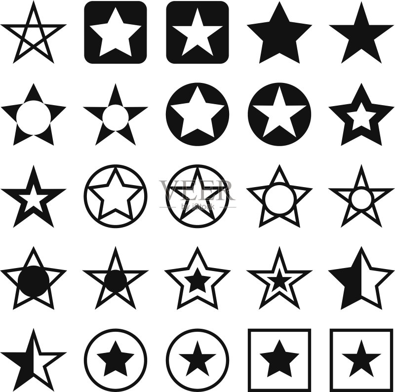 星星图标图标素材