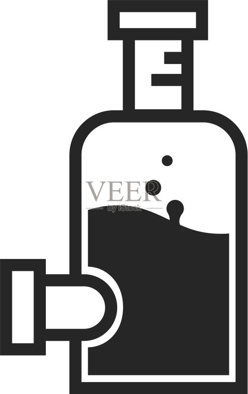 玻璃烧瓶简约风格图标图标素材