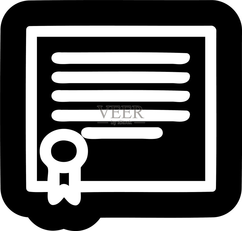 毕业证书图标图标素材