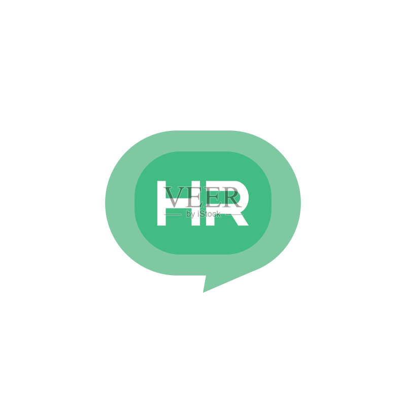字母HR标志模板设计图标素材