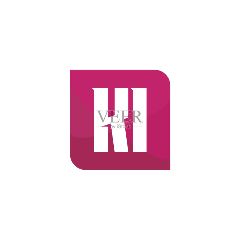 KI字母标志模板设计图标素材