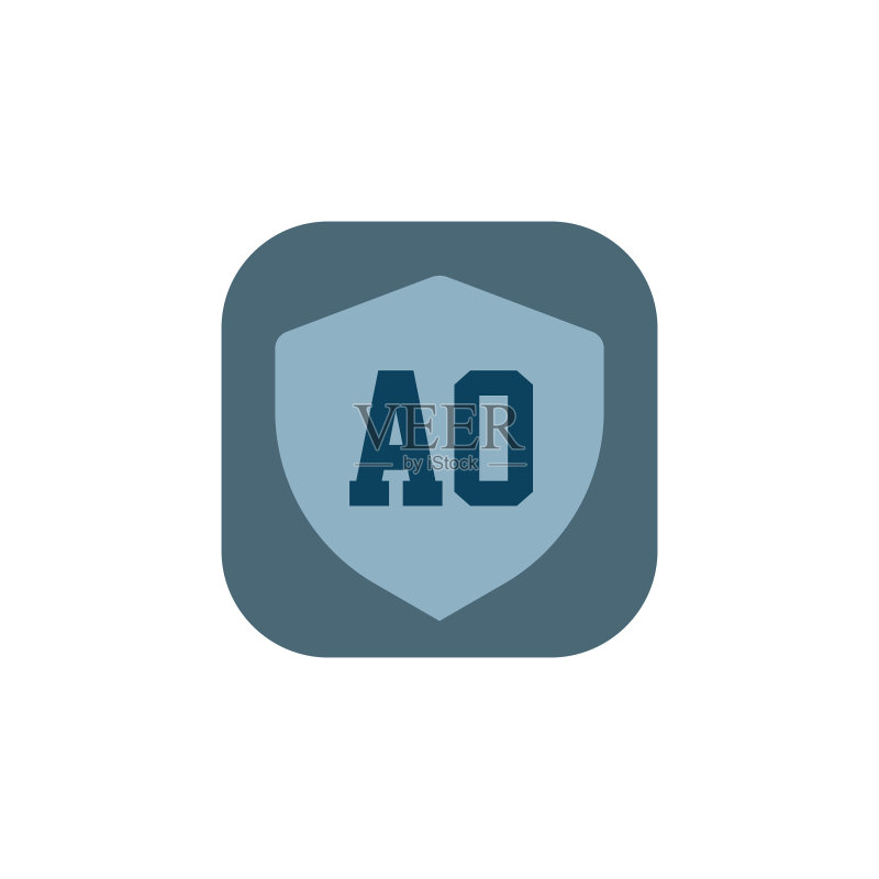 字母AO Logo模板设计图标素材