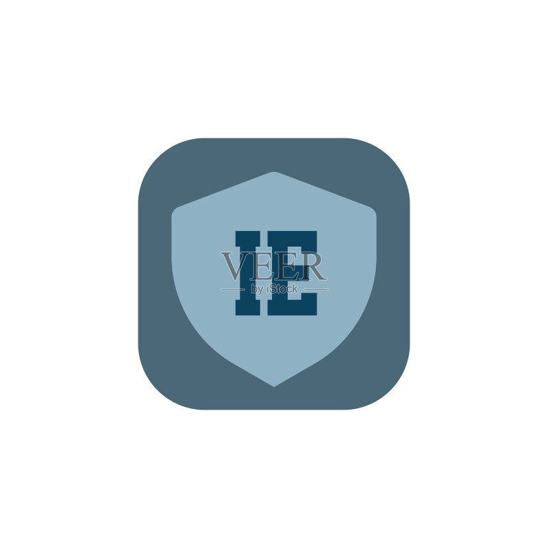 字母IE logo模板设计图标素材