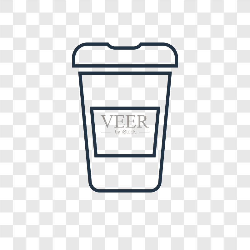咖啡杯线性图标图标素材